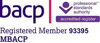 Registered member of the British Association for Counselling and Psychotherapy (BACP)